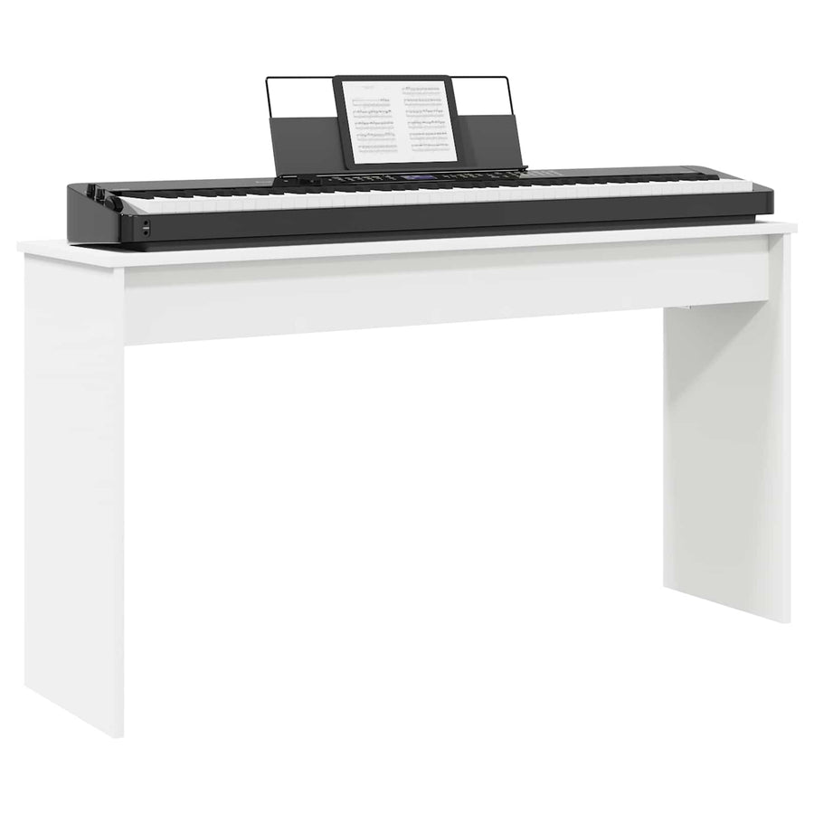 Keyboard Stand White 120 x 32 x 64 cm Engineered Wood