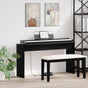 Keyboard Stand Black Oak 120 x 32 x 64 cm Engineered Wood