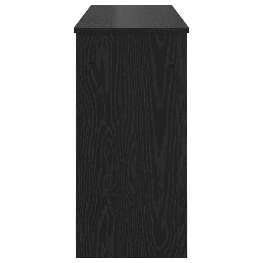 Keyboard Stand Black Oak 120 x 32 x 64 cm Engineered Wood