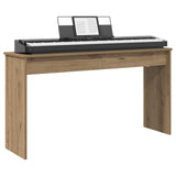 Keyboard Stand Artisan Oak 120 x 32 x 64 cm Engineered Wood - Side View