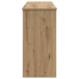Keyboard Stand Artisan Oak 120 x 32 x 64 cm Engineered Wood - Rear View