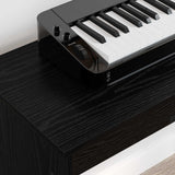 Keyboard Stand Black Oak 100 x 32 x 64 cm Engineered Wood