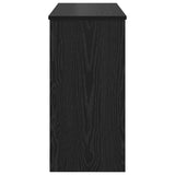 Keyboard Stand Black Oak 100 x 32 x 64 cm Engineered Wood - Rear View