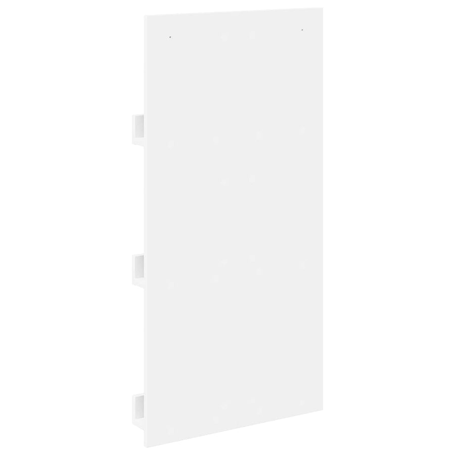 Magazine Rack with Shelf White 51 x 11 x 102 cm Engineered Wood