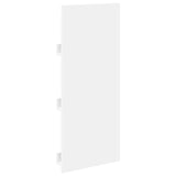 Magazine Rack with Shelf White 43 x 11 x 102 cm Engineered Wood