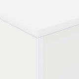 Magazine Rack White 70 x 41 x 156 cm Engineered Wood - Low Angle