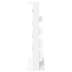 Magazine Rack White 70 x 41 x 156 cm Engineered Wood