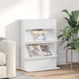 Magazine Rack White 70 x 41 x 96 cm Engineered Wood