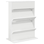 Magazine Rack White 70 x 41 x 96 cm Engineered Wood