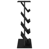 Magazine Rack Black Oak 68 x 40 x 123.5 cm Engineered Wood - 45-Degree Angle