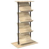 Magazine Rack Sonoma Oak 68 x 40 x 123.5 cm Engineered Wood - Front View