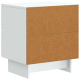 Bedside Cabinet White 43 x 34.5 x 47.5 cm Engineered Wood