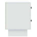Bedside Cabinet White 43 x 34.5 x 47.5 cm Engineered Wood