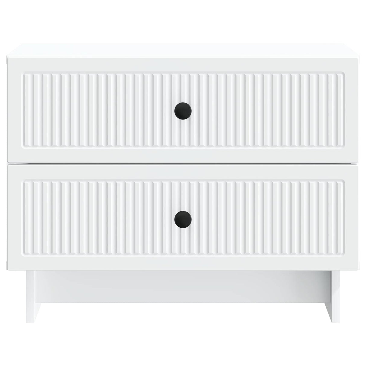 Bedside Cabinet White 62 x 34.5 x 47.5 cm Engineered Wood