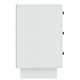Bedside Cabinet White 43 x 41 x 66.5 cm Engineered Wood