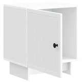 Bedside Cabinet White 43 x 34.5 x 50 cm Engineered Wood - Top-Down View