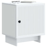 Bedside Cabinet White 43 x 34.5 x 50 cm Engineered Wood