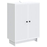 Sideboard White 66 x 34.5 x 90 cm Engineered Wood - Front View