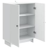 Sideboard White 66 x 34.5 x 90 cm Engineered Wood - 45-Degree Angle