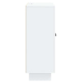 Sideboard White 66 x 34.5 x 90 cm Engineered Wood - Close-Up Angle