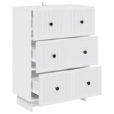 Drawer Cabinet White 66 x 34.5 x 90 cm Engineered Wood