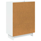 Drawer Cabinet White 66 x 34.5 x 90 cm Engineered Wood