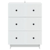 Drawer Cabinet White 66 x 34.5 x 90 cm Engineered Wood