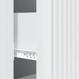 Drawer Cabinet White 33 x 34.5 x 90 cm Engineered Wood