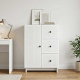 Sideboard with Drawer White 66 x 34.5 x 90 cm Engineered Wood