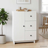 Sideboard with Drawer White 66 x 34.5 x 90 cm Engineered Wood