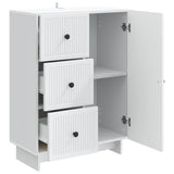 Sideboard with Drawer White 66 x 34.5 x 90 cm Engineered Wood