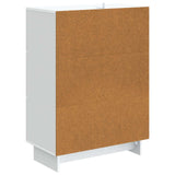 Sideboard with Drawer White 66 x 34.5 x 90 cm Engineered Wood - Low Angle