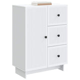 Sideboard with Drawer White 66 x 34.5 x 90 cm Engineered Wood