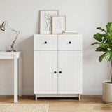 Sideboard with Drawer White 66 x 34.5 x 90 cm Engineered Wood - Top-Down View