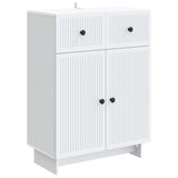 Sideboard with Drawer White 66 x 34.5 x 90 cm Engineered Wood