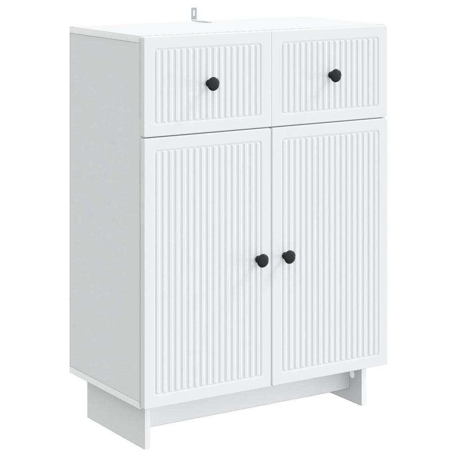 Sideboard White 66 x 34.5 x 90 cm Engineered Wood