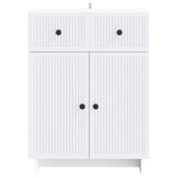 Sideboard with Drawer White 66 x 34.5 x 90 cm Engineered Wood
