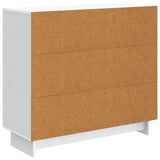 Sideboard White 89 x 34.5 x 80 cm Engineered Wood - Low Angle