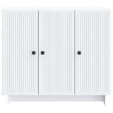 Sideboard White 89 x 34.5 x 80 cm Engineered Wood - Rear View