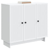 Sideboard White 89 x 34.5 x 80 cm Engineered Wood - Side View