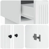 Sideboard White 66 x 34.5 x 95 cm Engineered Wood - Extra Image