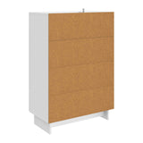 Sideboard White 66 x 34.5 x 95 cm Engineered Wood - Low Angle