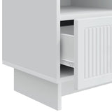 TV Cabinet with Drawer White 102 x 34.5 x 50 cm Engineered Wood - Extra Image