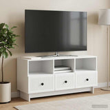 TV Cabinet with Drawer White 102 x 34.5 x 50 cm Engineered Wood - Top-Down View