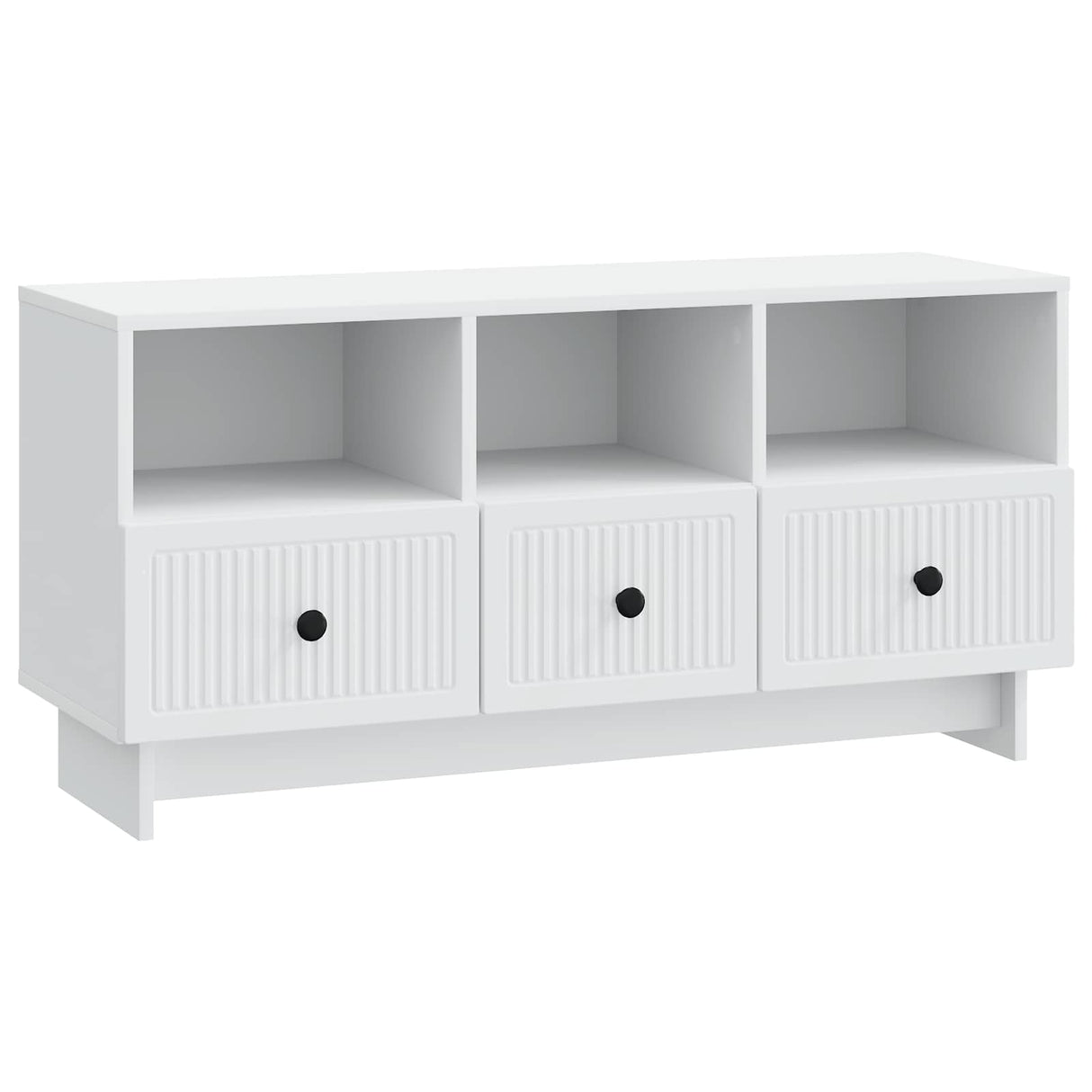 TV Cabinet with Drawer White 102 x 34.5 x 50 cm Engineered Wood