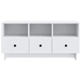 TV Cabinet with Drawer White 102 x 34.5 x 50 cm Engineered Wood