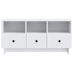 TV Cabinet with Drawer White 102 x 34.5 x 50 cm Engineered Wood