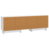 TV Cabinet White 150 x 31 x 50 cm Engineered Wood - Low Angle
