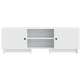 TV Cabinet White 150 x 31 x 50 cm Engineered Wood - Rear View