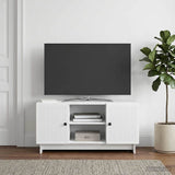 TV Cabinet 102 x 34.5 x 50 cm White Engineered Wood